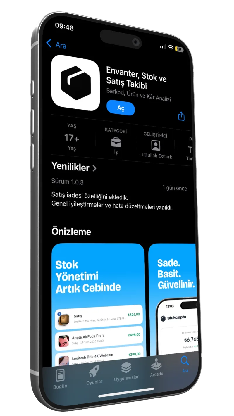 StokCepte App Store
